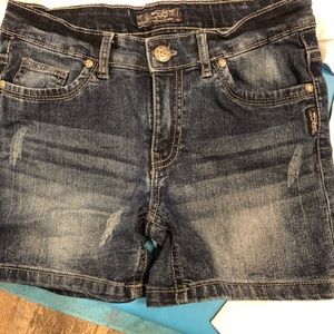 Girls Silver Brand shorts